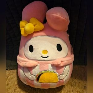 NWT 10” My Melody holding a Taco 🌮 Squishmallow Hello Kitty and Friends Sanrio